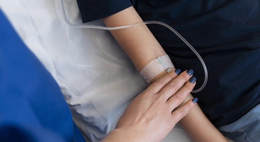 Patient in treatment