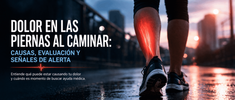 El dolor en las piernas al caminar puede ser una señal importante del cuerpo. Conoce las causas más frecuentes y por qué es importante evaluarlo a tiempo.