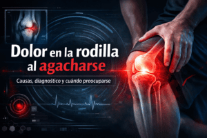 dolor en la rodilla al agacharse causas