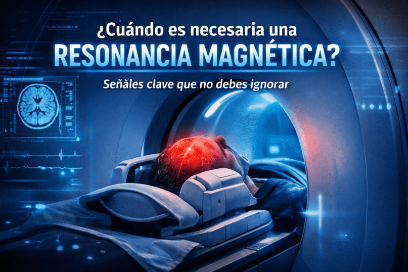 Paciente en resonancia magnética detectando dolor interno con tecnología avanzada