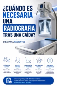 radiografía después de caída